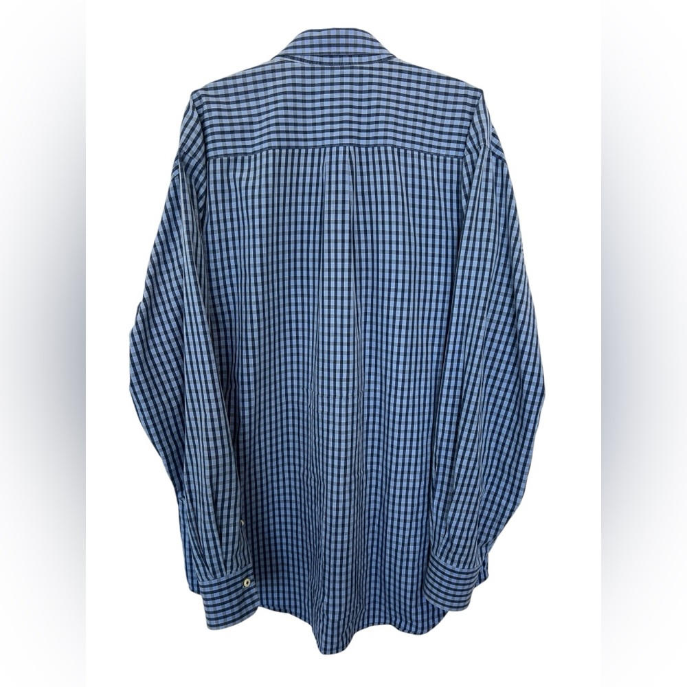 💙 EUC PETER MILLAR Blue Plaid Button Down Shirt | Men’s XL - Picture 4 of 8